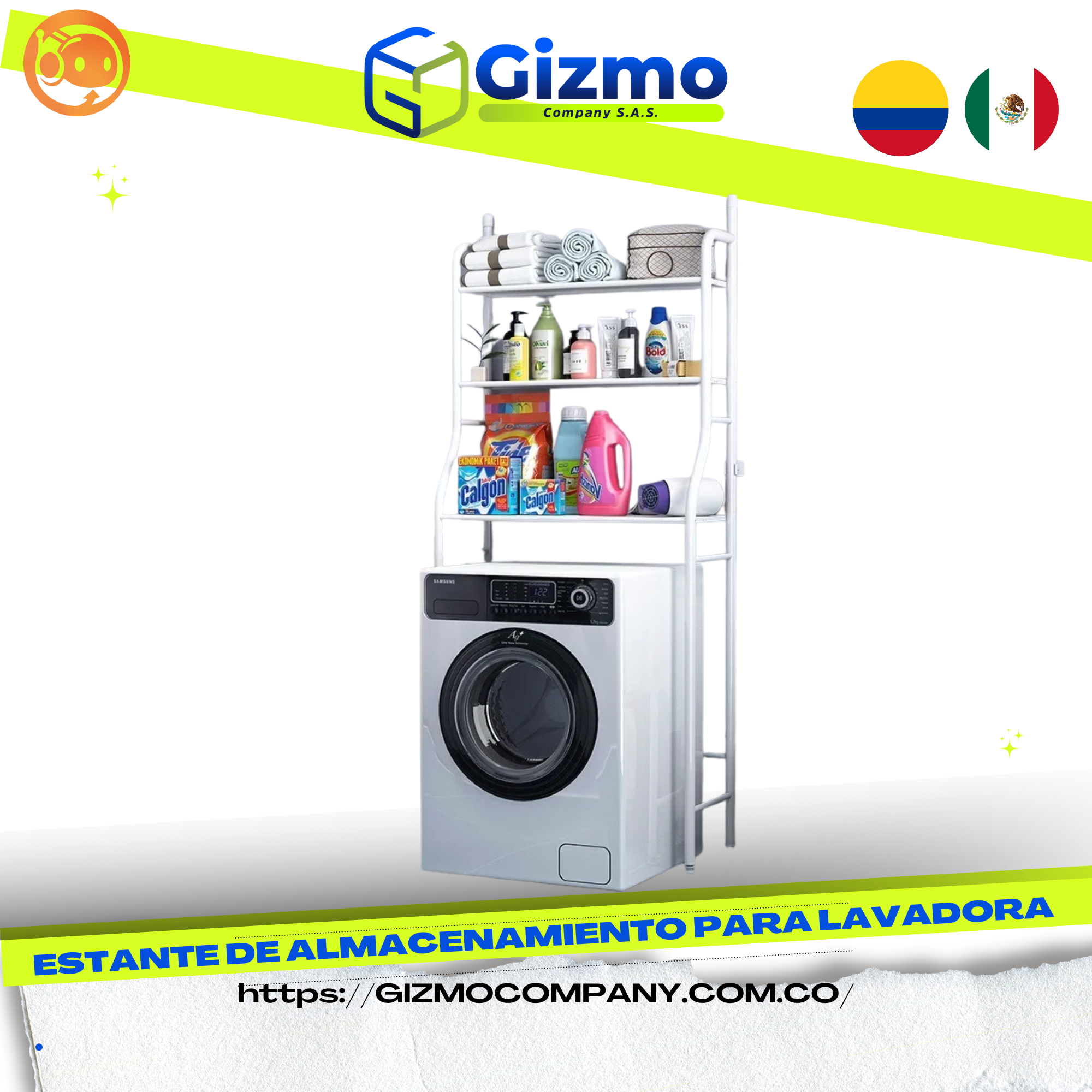 Miniatura 1 de Estante de Almacenamiento para Lavadora